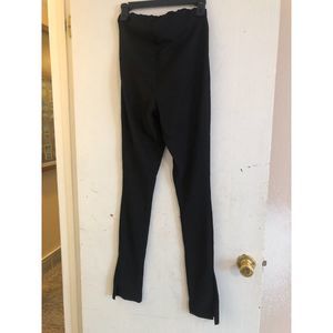 Asos Maternity Pants Black Textured High Waist Size 6 NWOT